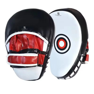 Pads de frappe en cuir premium courbés pour la boxe, pour une précision accrue lors des frappes, arts martiaux 2026 - Product Image 1