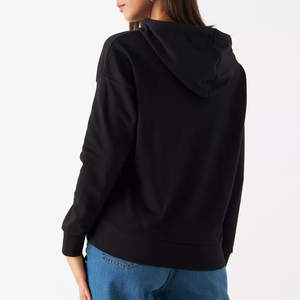 Sudadera Casual Oversize para Mujer VIBE CRAFT, 100% Algodón, Manga Caída, Tejido Personalizado, Patrón Liso Bordado - Product Image 4