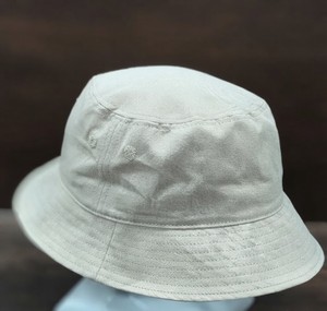 <b>Light</b> Gray Cotton Bucket <b>Hat</b> Custom Embroidery Logo Unisex Fisherman Cap Packable All-Season for Outdoor Beach Golf - Product Image 1