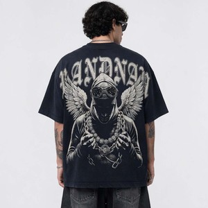 เสื้อยืดทรงบ็อกซี่ ครอป แบรนด์ Glory Custom ผ้าฝ้าย 100% สไตล์วินเทจ ล้างสีแบบแอซิดวอช ดีไซน์กราฟิก นุ่ม ระบายอากาศได้ดี สำหรับทุกเพศ - Product Image 5