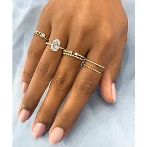 Anillo de Compromiso con Diamante Natural Ovalado de 1.80 Quilates, Certificado por GIA, Banda Súper Delgada, Anillo de Boda Deslumbrante - Product Image 3