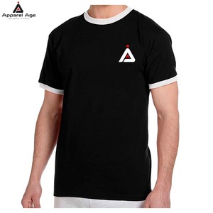 เสื้อยืดเปล่า 100% ผ้าฝ้าย คุณภาพสูง เสื้อยืดผู้ชาย ผู้ผลิตเสื้อยืดแบบกำหนดเอง พร้อมโลโก้ ขายส่ง เสื้อยืดคอกลม - Product Image 1