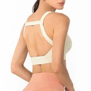 Soutien-gorge de sport pour femme personnalisable de haute qualité, grande taille, très élastique, pour la course et le yoga, absorption des chocs, maintien élevé à l'avant, séchage rapide - Product Image 5