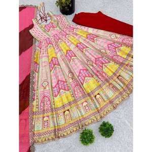 Vestido de fiesta elegante de ropa india y paquistaní de diseñador con parte inferior y Dupatta - Product Image 6