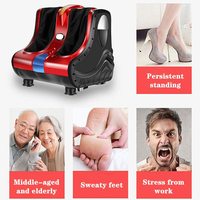 Masseur électrique pour les jambes et les pieds, avec fonction de pétrissage Shiatsu, chauffage et télécommande