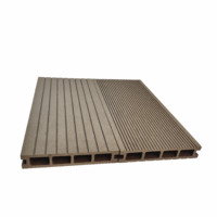 Revêtement de Sol Extérieur WPC Antidérapant Étanche à Emboîtement, Dalles de Terrasse en Bois Composite Plastique, Planche de Terrasse en Bois Composite