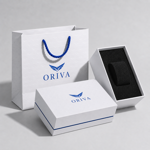 Caja de Embalaje Personalizada para Relojes Inteligentes de Lujo, Caja de Regalo de Cartón Rígido con Inserto de Esponja y Bolsa de Transporte - Product Image 3