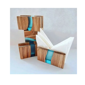 Porte-serviettes en bois et résine le plus vendu pour les tables de cuisine, les comptoirs de salle à manger, les cafés et les restaurants, à prix raisonnable - Product Image 1
