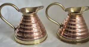 Pichet à eau en cuivre traditionnel de haute qualité avec poignées, accessoire de service pour restaurant ou hôtel à prix avantageux - Product Image 3
