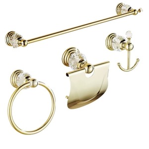 Juego de accesorios de baño de metal de calidad garantizada, con un toque de lujo para entornos de vida modernos. - Product Image 1