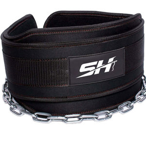 Heavy Duty Unisex Neoprene Dip <b>Belt</b> With Chain For Powerlifting Hip Squats Weightlifting Bodybuilding Gym <b>Belt</b> Custom Low Price - Product Image 3