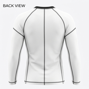 Maillot Rash Guard Premium Personnalisé Homme Manches Longues Haute Élasticité Protection Solaire UPF 50+ pour BJJ Grappling Surf Natation - Product Image 2