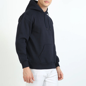 Men's 100% Cotton Knitted Hoodie Soft Stretch Hooded Sweatshirt with Digital Printing for Winter Casual Fashion and Gym Wear - Product Image 2