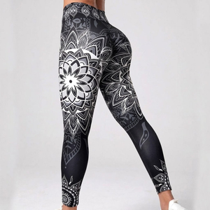 Leggings de sublimación de alta calidad para mujer adulta con MOQ bajo, color y diseño únicos, leggings deportivos ajustados para mujer. - Product Image 4