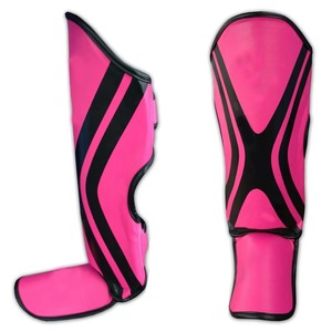 Protectores de Espinilla y Empeine de Longitud Completa, Fabricante OEM Personalizado, Venta al por Mayor, Protector de Pierna de Cuero para Boxeo, Muay Thai, Kickboxing, MMA - Product Image 5
