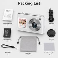 Caméra de vlogging professionnelle DLC DC325W 8K à double écran avec autofocus, caméscope numérique sans miroir pour YouTube, TikTok et équipement de blogueur