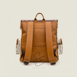 Large Diaper Leather <b>Bag</b> <b>Tooled</b> Leather Hair On Hide Jumbo <b>Backpack</b> Western Cowhide <b>Backpack</b> <b>Bag</b> Vintage Travel <b>Bag</b> Moms <b>Bag</b> - Product Image 5