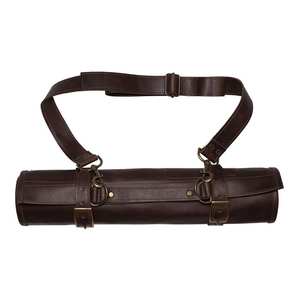 Bolsa Enrollable para Cuchillos de Chef, de Cuero Genuino Marrón, Duradera, Personalizada OEM, para Almacenamiento de Herramientas para Hombre, LKR-0343, Venta al Por Mayor de Fábrica - Product Image 1
