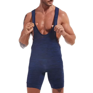 Combinaison de lutte sublimée pour homme, extensible et compressive, une pièce, pour haltérophilie, powerlifting et entraînement sportif - Product Image 1