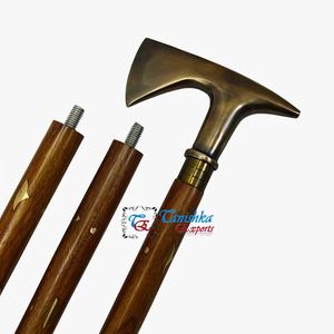 Bastón Plegable de Aluminio y Madera Estilo Art Deco, Hecho a Mano, de Alta Calidad, Marca Tanishka, con Incrustaciones Marrones, para Hombre/Mujer, Uso en Exteriores - Product Image 4