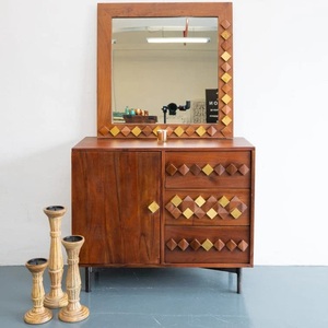 Modern Rustic Wall <b>Mirror</b> for Contemporary Interiors Abstract Textured Frame with Artistic Statement Appeal - Product Image 5