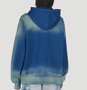 Sweat à capuche homme en coton épais, style rétro délavé, imprimé et brodé, sans fermeture éclair, avec appliqué, pour l'automne - Product Image 2