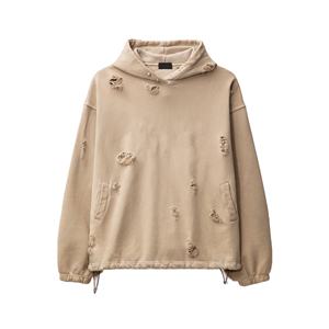 Sweat-shirts à capuche pour hommes personnalisés, nouvelle arrivée, effet délavé, épaules tombantes, poids lourd, respirant, impression en relief, fabrication au Pakistan - Product Image 6