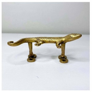 Tiradores de latón de alta calidad con diseño de lagarto para puertas, tiradores de metal para cajones, armarios, cómodas y guardarropas - Product Image 4