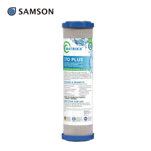 Filtre à eau en bloc de carbone, pack de remplacement annuel à charbon actif compressé, conception à débit optimal - Product Image 1