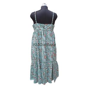 Vestido sin mangas elegante 100% algodón puro, el más vendido para mujer, ideal para fiestas en la playa o salidas nocturnas, disponible al por mayor. - Product Image 5