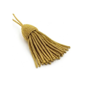 Garniture décorative en fils de métal, pompons de haute qualité et durables pour uniformes cérémoniels, rideaux et sacs à vêtements - Product Image 1