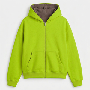 Custom Logo <b>Men</b> Zipper Hoodies Premium Quality Zip Up Apparel with OEM Service Factory Direct Manufacturing Support - Product Image 2
