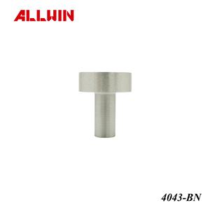 Bouton de meuble rond en laiton massif brossé nickelé 28 mm 35 mm pour armoire, tiroir, porte - Product Image 4