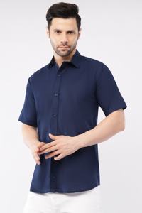 Camisas Casuales de Algodón Twill para Hombre, Manga Larga, Cuello Extendido, Estampado Digital Sólido, Estilo Zenrich para Verano - Product Image 4