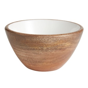 Petit bol en bois émaillé, idéal pour les portions individuelles, les collations, les desserts, les fruits, les céréales du petit-déjeuner, les accompagnements, les tables de restaurant - Product Image 5