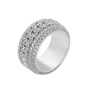Luxury Emerald Cut Moissanite <b>Diamond</b> <b>Ring</b> for Wedding Engagement Anniversary Celebration Available f Export Price - Product Image 2