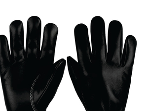Guantes de Seguridad Multiusos de Cuero Vacuno Negro - Alta Visibilidad, 5MIL de Grosor, Estériles, Textura Lisa, Lavables a Máquina, Resistentes a Desgarros - Product Image 4