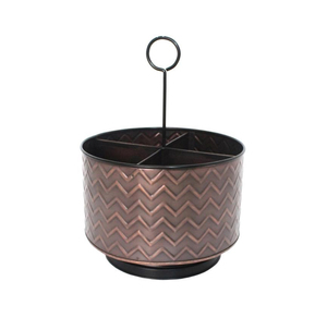 Customized Iron <b>Caddy</b> Storage Basket with Efficient Interior Layout and Carry Hook Feature - Product Image 2