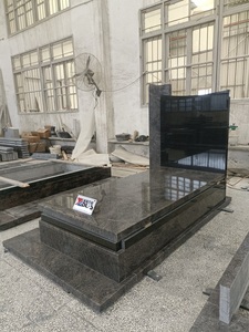 Китай полированный Багама синий и черный гранитный надгробный камень цены Польша надгробный памятник для кладбища - Product Image 3