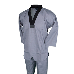 Uniforme de Taekwondo Personalizable y Duradero, Conjunto Completo con Cuello en V, Ropa Exterior de Artes Marciales, Pantalones de Poliéster/Algodón para Principiantes - Product Image 5