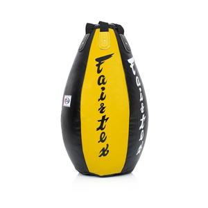 Fair tex <b>Boxing</b> Training Bag Yellow Black PU Durable Sand Filled Lace-up Closure Adult Use Made With Premium Quality Leather - Product Image 1