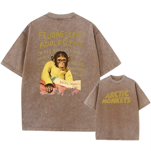 Camiseta Casual para Hombre, Corte Ajustado, Lavado a la Piedra, Poliéster y Algodón, Cuello Redondo, Manga Corta, Disponible en Varias Tallas para Uso Diario - Product Image 3