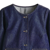 Veste en jean décontractée pour femme, manches longues, boutonnée, coupe ajustée, légère, style streetwear, pour le printemps, l'automne, les voyages et le quotidien