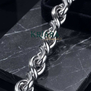<b>Statement</b> <b>Necklace</b> 14k Gold Plated Link Chain Lab Grown Crystal Rhinestone Hiphop Wedding Unisex Luxury - Product Image 3