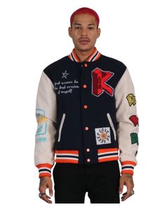 Custom <b>Patchwork</b> Wool <b>Jacket</b> Embroidery Patches Vintage Letterman College Baseball Bomber Varsity Casual Fleece Lining - Product Image 5