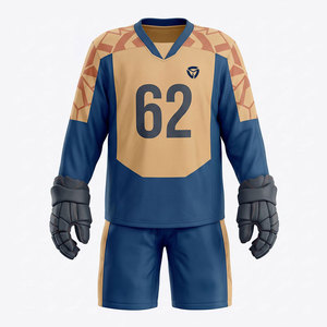 Premium Ice Hockey Uniform Set For Teams Durable Comfortable Fabric Jersey And Pants Ideal For Training Practice - Product Image 1