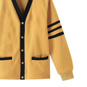 Custom Unisex Winter College <b>Cardigan</b> High Quality Varsity <b>Thick</b> Wool/Cashmere Fleece Covered Button Front Casual Layering - Product Image 5