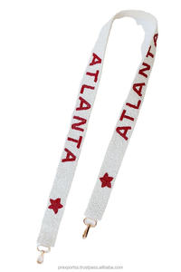 Sangle de sac réglable faite main personnalisée Howdy Ags Vintage perlée, broderie de luxe, tendance universitaire pour le jour du match - Product Image 2