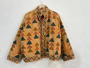 Vintage Cotton Velvet Suzani Embroidered Boho <b>Hippie</b> Indian Unisex Women Winter <b>Jacket</b> Festival Fashion Outerwear for Bulk Buyer - Product Image 1