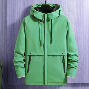 Veste coupe-vent doublée de satin au toucher doux, confortable et décontractée, imperméable avec revêtement DWR, pour l'extérieur - Product Image 5